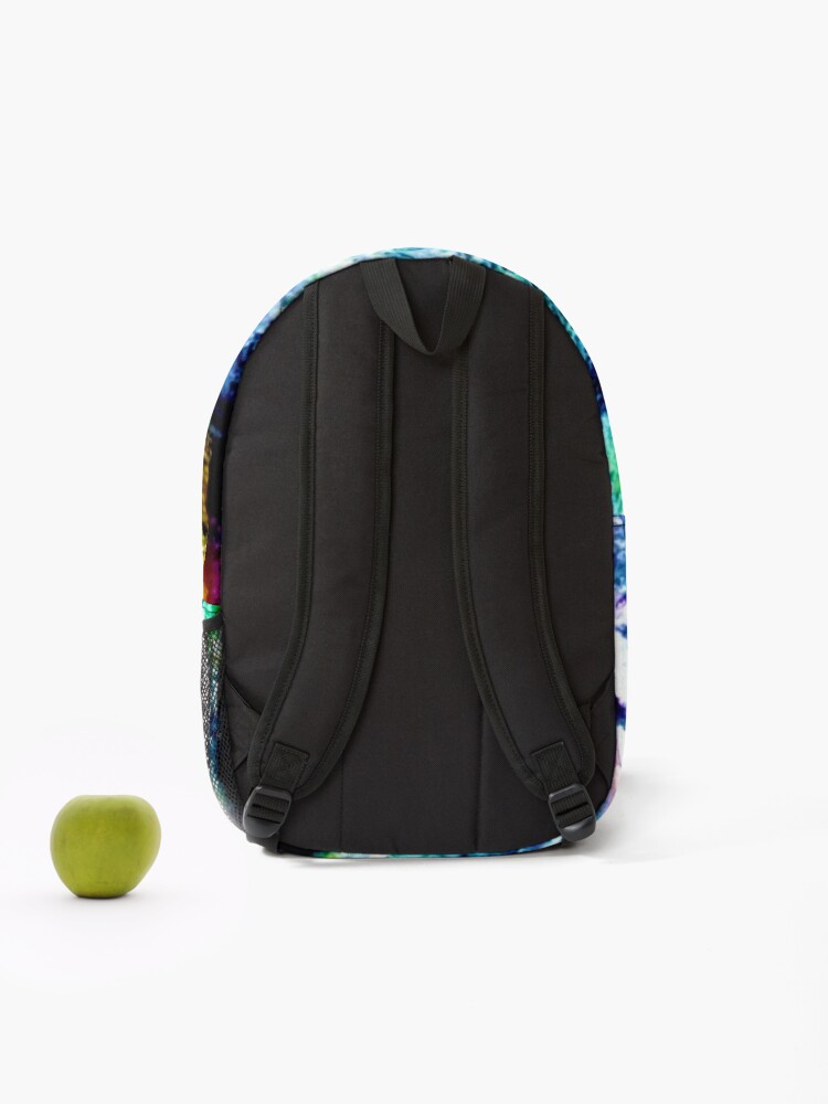 Thumbnail 2 of 3, Backpack, Multi Colored Fish Scale Pattern designed and sold by CJRPics.