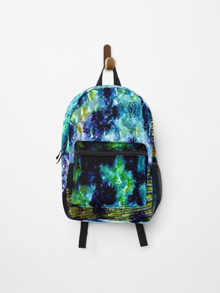 Thumbnail 1 of 3, Backpack, Multi Colored Fish Scale Pattern designed and sold by CJRPics.