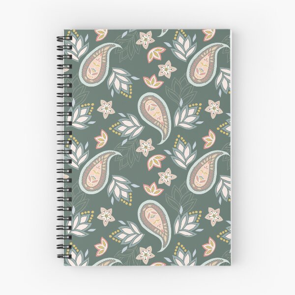 Item preview, Paisley Pattern Vintage Green and Pink designed and sold by papierquarell.
