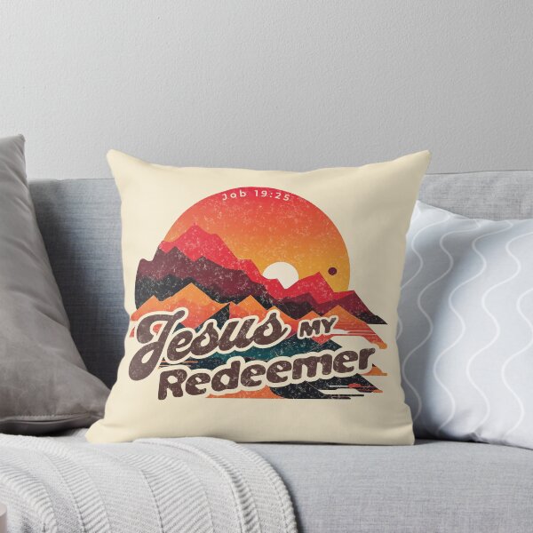 Item preview, Jesus My Redeemer - Bible Verse - Biblical - Worship Gear - Sunset Nature - Job 19:25 designed and sold by Allwhopraisehim.