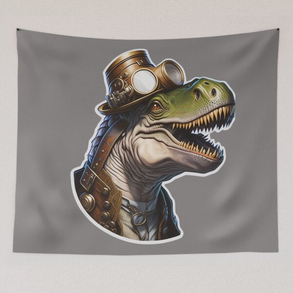 Item preview,  Steampunk T-Rex Dinosaur Sticker designed and sold by randomtdesigns.