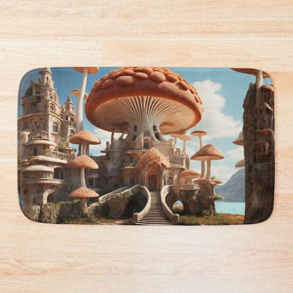 Item preview, Enchanting Mushroom Castle: A Whimsical Fungal Fantasy 24 designed and sold by TheTechnoCanvas.