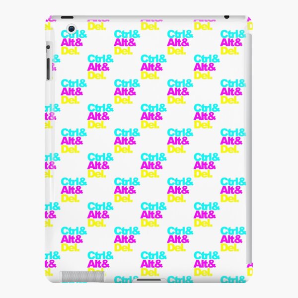 Control Alt Del, cmyk colors, pattern iPad Snap Case