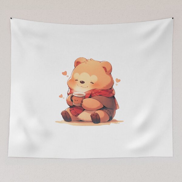 Item preview, Teddy enjoys cozy drink designed and sold by Nowshin Tasnim.