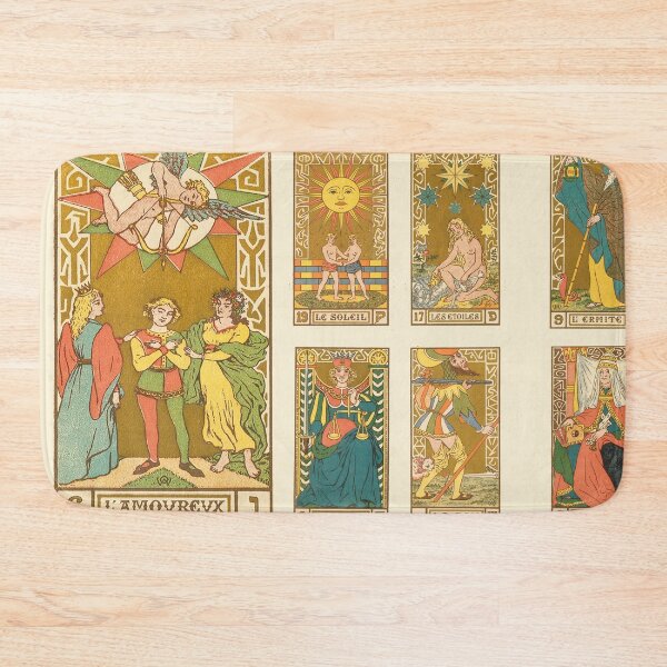 Item preview, Tarot deck. Wirth, de Guaita.  The Lover. Collage version by Mindthecherry (number 5 of 9 collage versions)  designed and sold by MINDTHECHERRY.