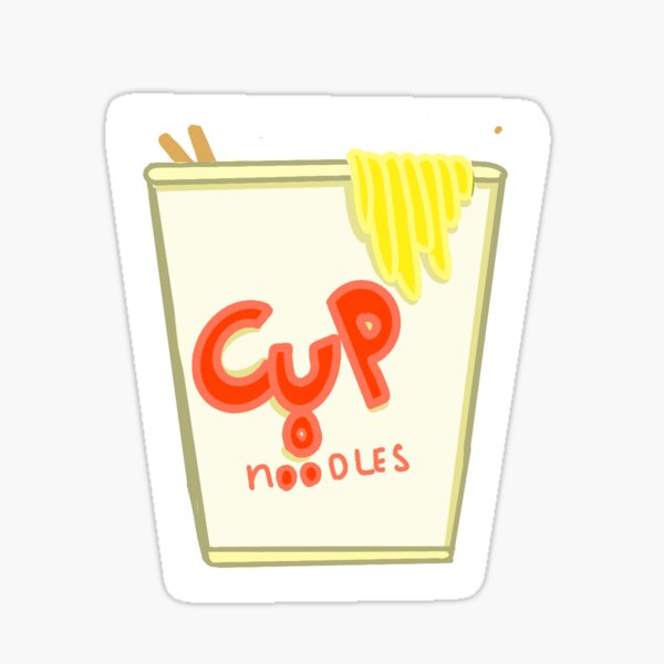 Cup Noodle Waterproof Sticker – Oki Social Store