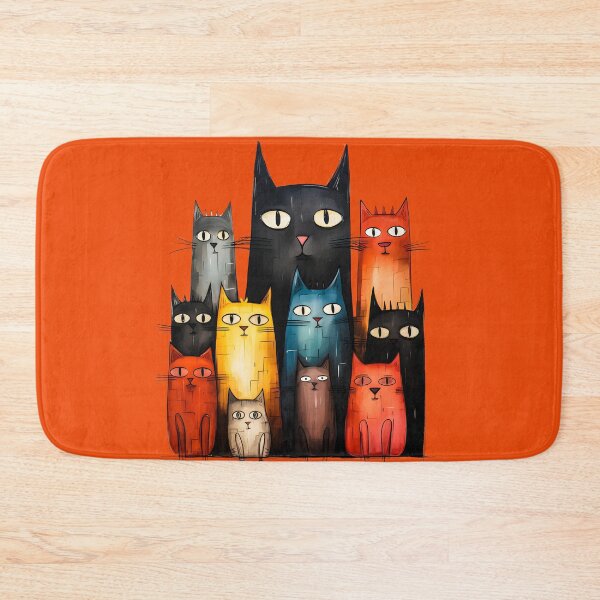 Item preview, Whimsy Cats: A Playful Family of Colorful Felines designed and sold by Nange and Gabe.