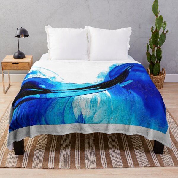 Item preview, Water Tight 18 Blue Wave Art designed and sold by Sharon Cummings Art.