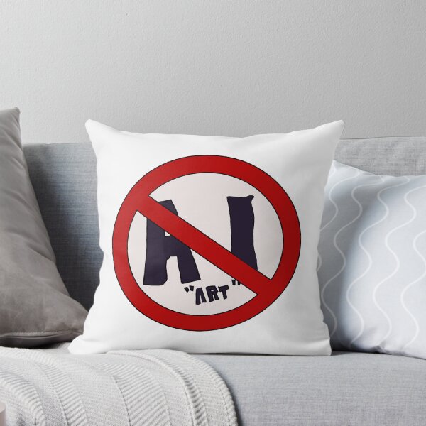Item preview, No AI ‘art’ sign designed and sold by bluchocolate.