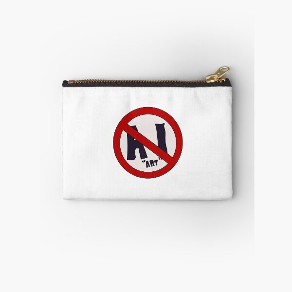 Item preview, No AI ‘art’ sign designed and sold by bluchocolate.