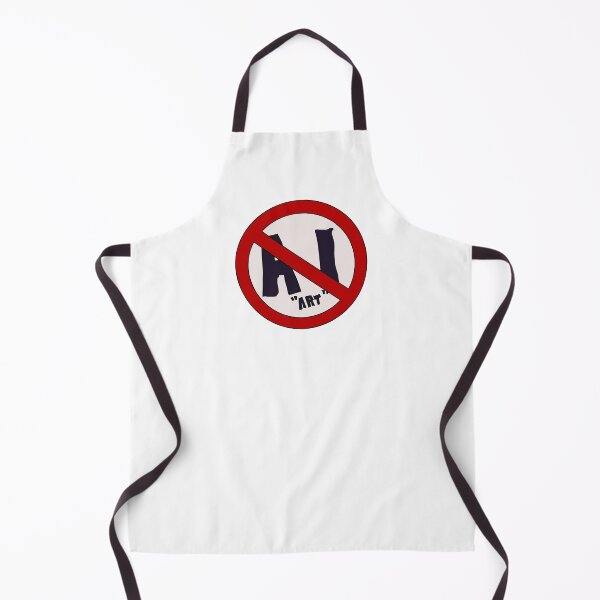Item preview, No AI ‘art’ sign designed and sold by bluchocolate.