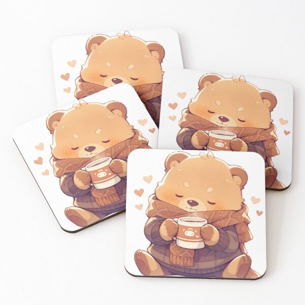 Item preview, Teddy enjoys cozy drink designed and sold by Nowshin Tasnim.