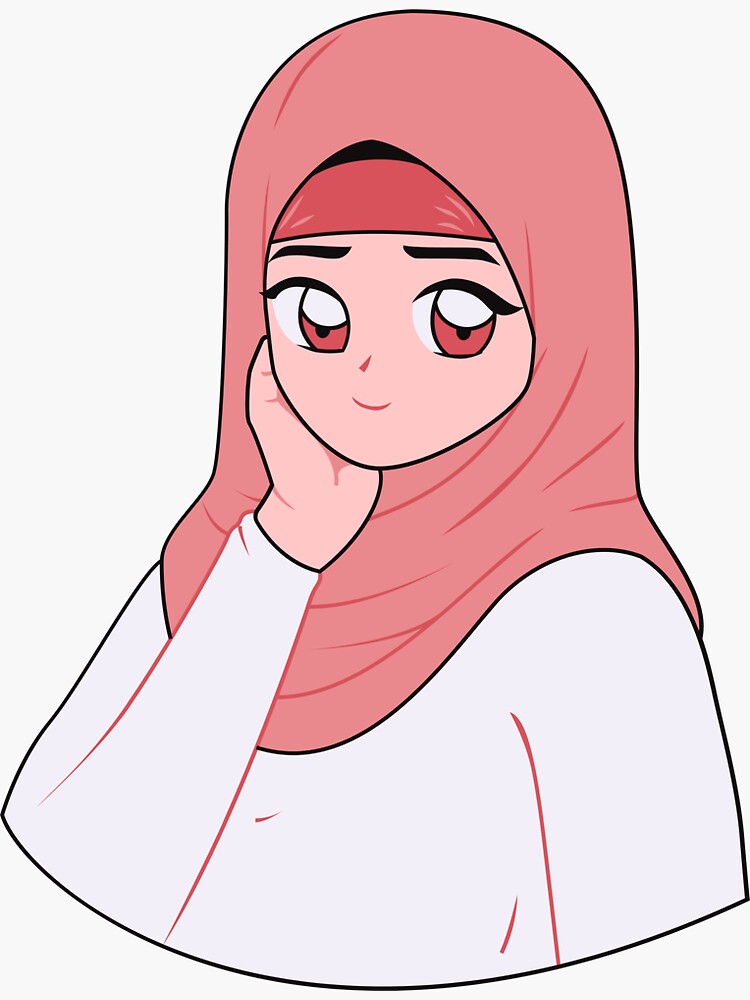 Girl Wearing Hijab Cartoon, cute hijab anime girl HD phone