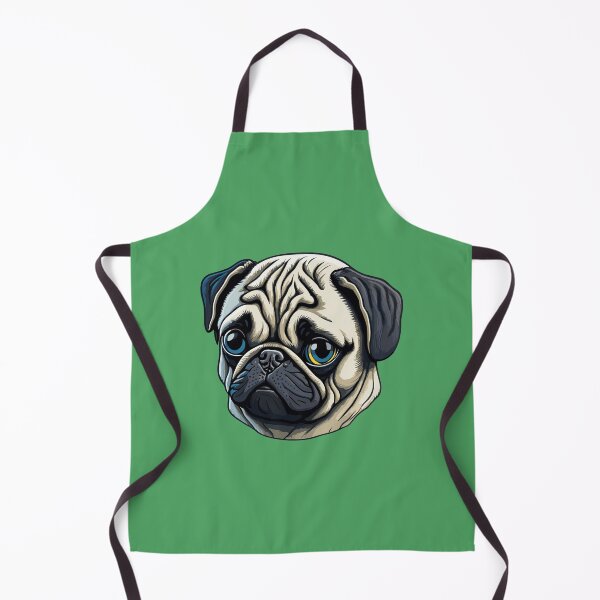 Item preview, cute pug dog designed and sold by KOKOTART.