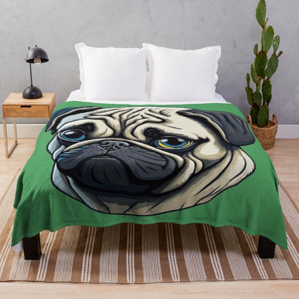 Item preview, cute pug dog designed and sold by KOKOTART.