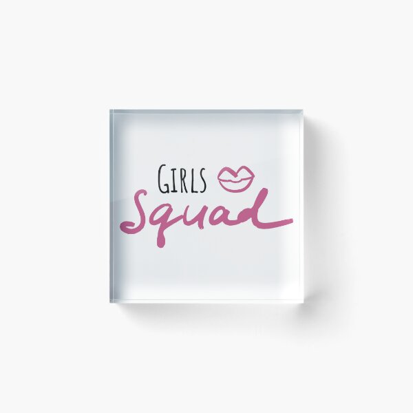 Item preview, "Girls squad" hand-written phrase designed and sold by mariakostory.