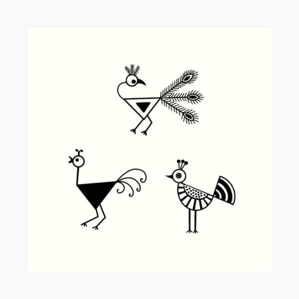 warli birds