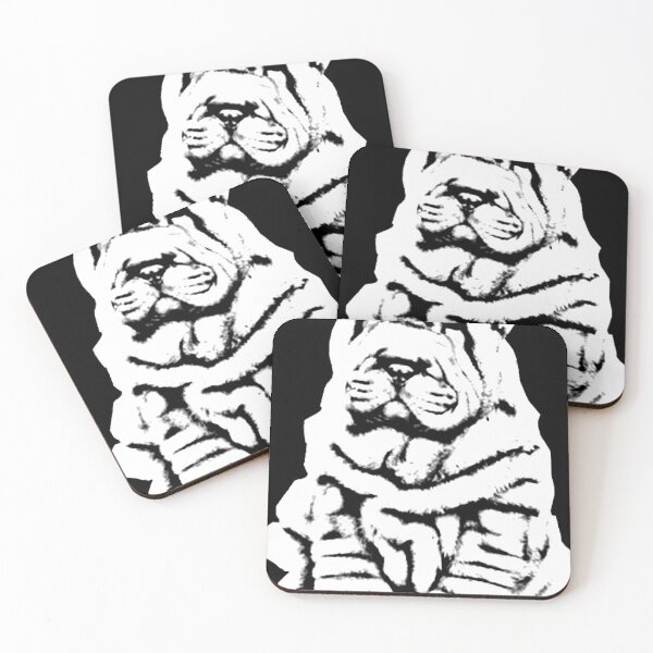 Item preview, BEAUTIFUL LOOKING SHARPEI, CUSTOM DESIGN IN BLACK AND WHITE EDITION designed and sold by Memories-in-Pet.