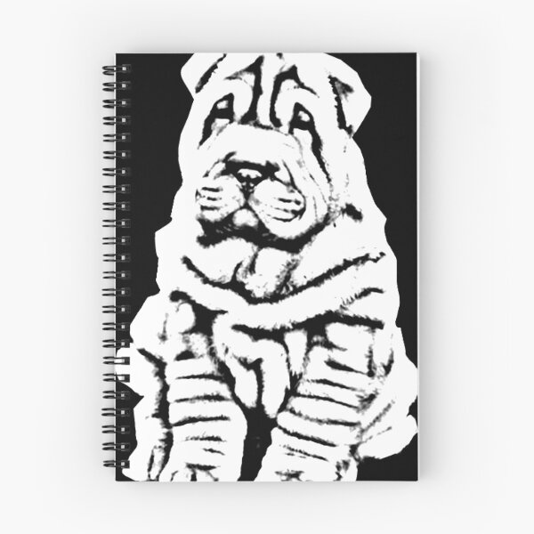 Item preview, BEAUTIFUL LOOKING SHARPEI, CUSTOM DESIGN IN BLACK AND WHITE EDITION designed and sold by Memories-in-Pet.