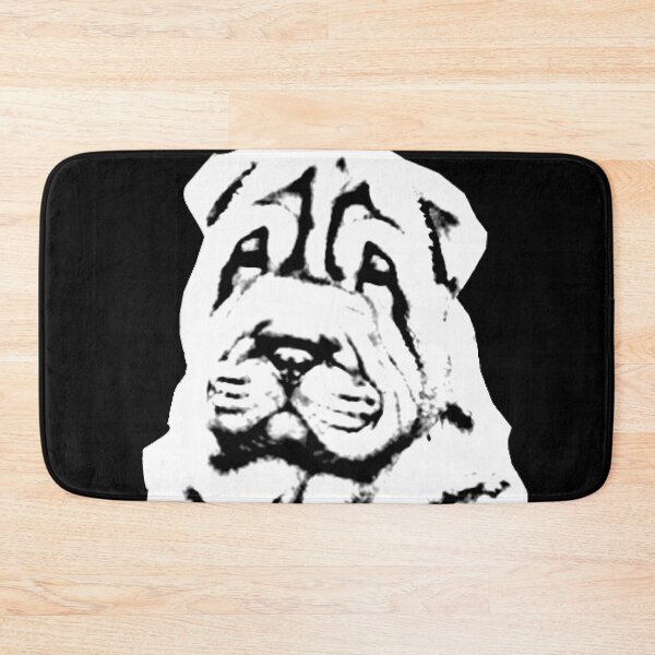 Item preview, BEAUTIFUL LOOKING SHARPEI, CUSTOM DESIGN IN BLACK AND WHITE EDITION designed and sold by Memories-in-Pet.