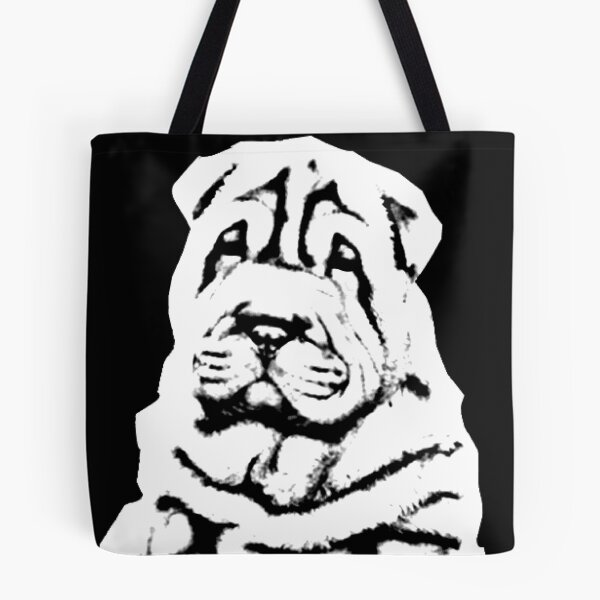 Item preview, BEAUTIFUL LOOKING SHARPEI, CUSTOM DESIGN IN BLACK AND WHITE EDITION designed and sold by Memories-in-Pet.