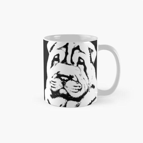 Item preview, BEAUTIFUL LOOKING SHARPEI, CUSTOM DESIGN IN BLACK AND WHITE EDITION designed and sold by Memories-in-Pet.