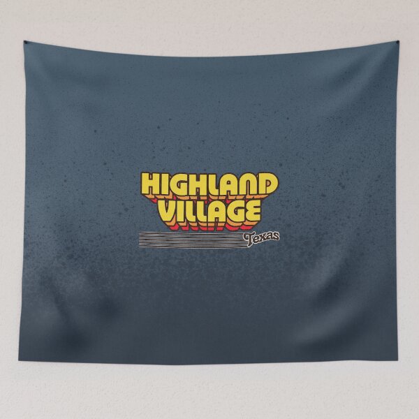 Item preview, Highland Village, Texas | Retro Stripes designed and sold by retroready.