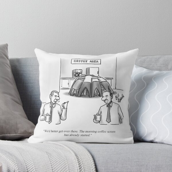 Item preview, Classic Office Coffee Scrum Cartoon designed and sold by abbottoons.