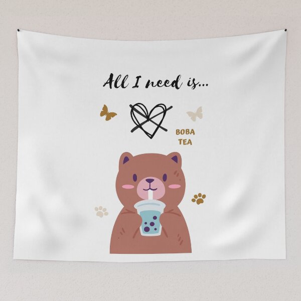 Item preview, All a boba bear need is a Boba Tea designed and sold by JileeArt.