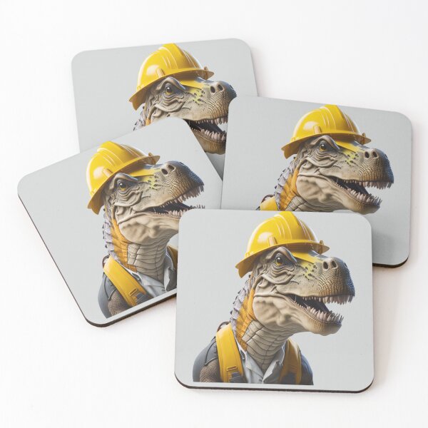 Item preview, Construction Worker T-Rex Dinosaur  designed and sold by randomtdesigns.