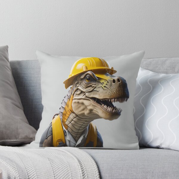 Item preview, Construction Worker T-Rex Dinosaur  designed and sold by randomtdesigns.