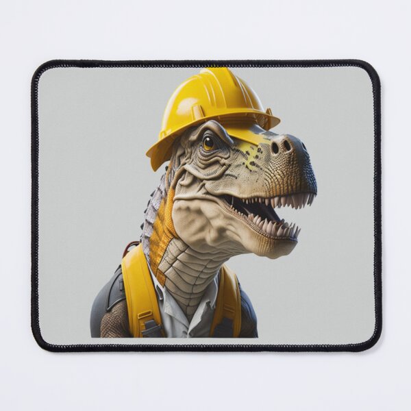 Item preview, Construction Worker T-Rex Dinosaur designed and sold by randomtdesigns.