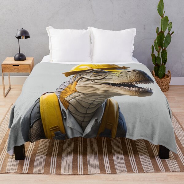 Item preview, Construction Worker T-Rex Dinosaur designed and sold by randomtdesigns.
