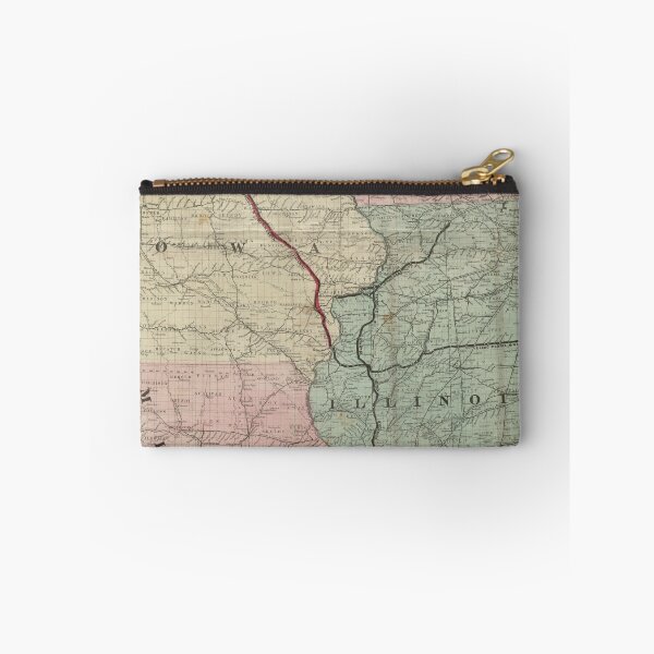 Item preview, Vintage Midwestern United States Railroad Map designed and sold by BravuraMedia.