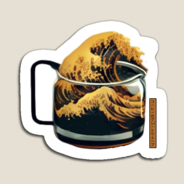 Aperçu de l'œuvre Grande vague de caféine créée et vendue par PompousPeasant.
