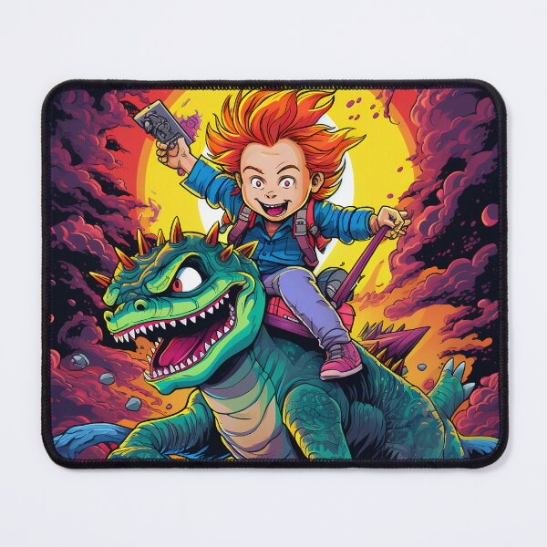 Item preview, Chuckie Finster on Reptar Rugrats Kaiju style art poster designed and sold by CodeytheArtist.