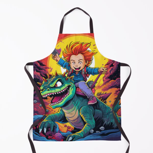 Item preview, Chuckie Finster on Reptar Rugrats Kaiju style art poster designed and sold by Aaron Arts.