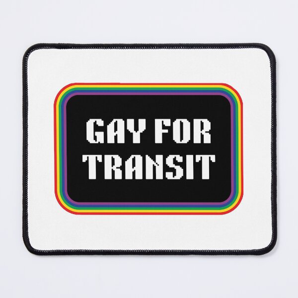 Item preview, Gay For Transit - Words Only - Retro designed and sold by BitofLiz.