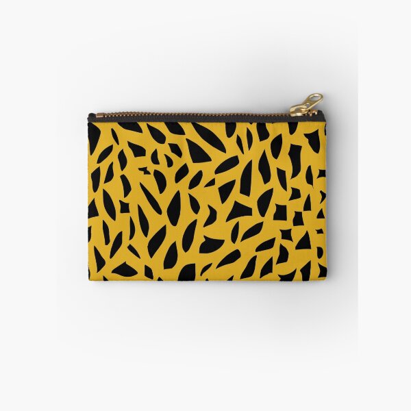 Aperçu de l'œuvre Motif contemporain jaune moutarde et noir créée et vendue par JBunnieDesign.