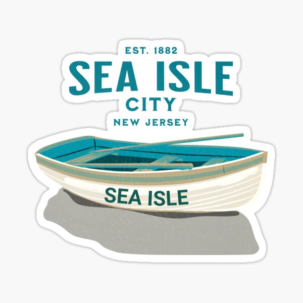 Artikel-Vorschau von Rettungsboot am Strand von Sea Isle City New Jersey SIC NJ, designt und verkauft von oceanglee.