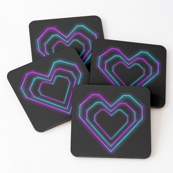 Item preview, Neon Hearts designed and sold by CasDoodles.