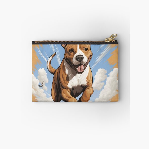 Item preview, Cute Amstaff Running In the Wild Cartoon Amstaffwear designed and sold by BuddyBuilder.