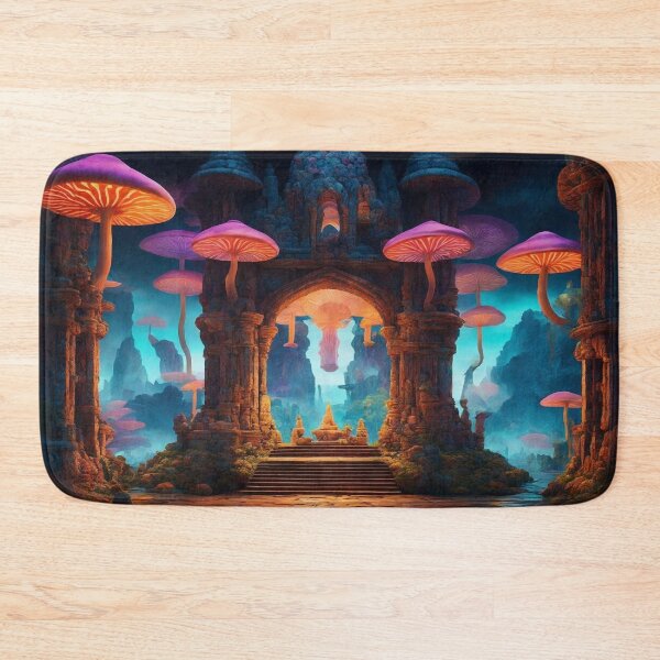 Item preview, Enchanting Mushroom Castle: A Whimsical Fungal Fantasy 28 designed and sold by TheTechnoCanvas.