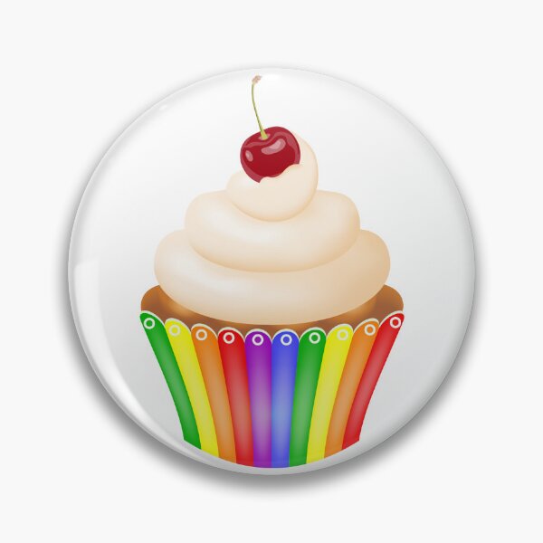 Item preview, Cupcake in a rainbow cup. Rainbow cake. designed and sold by Mallva.