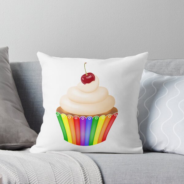 Item preview, Cupcake in a rainbow cup. Rainbow cake. designed and sold by Mallva.