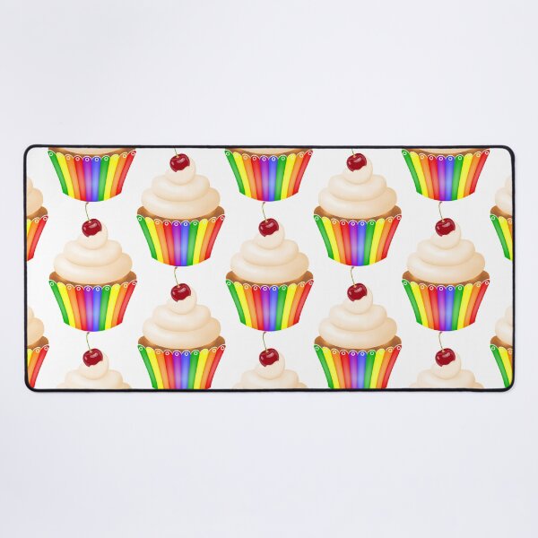 Item preview, Cupcake in a rainbow cup. Rainbow cake. designed and sold by Mallva.