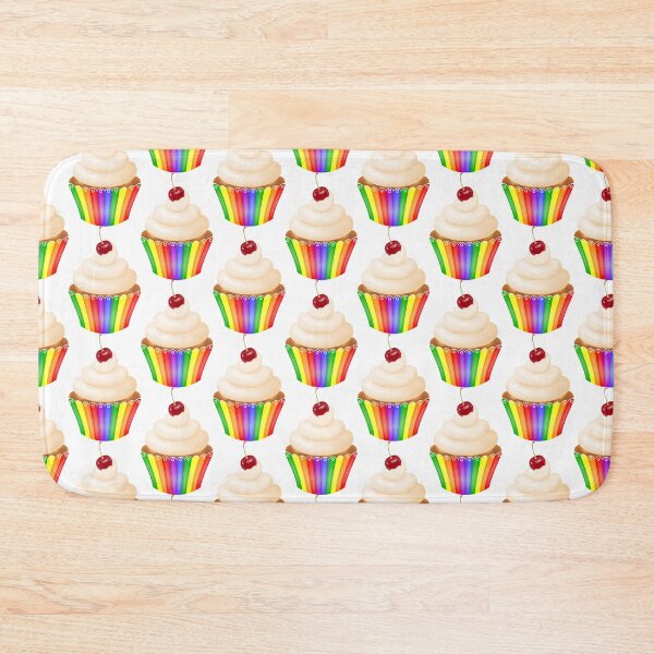 Item preview, Cupcake in a rainbow cup. Rainbow cake. designed and sold by Mallva.