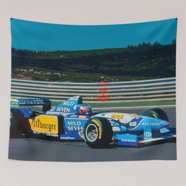 Item preview, Michael Schumacher racing in his 1995 F1 racecar designed and sold by Rodissimus1984.