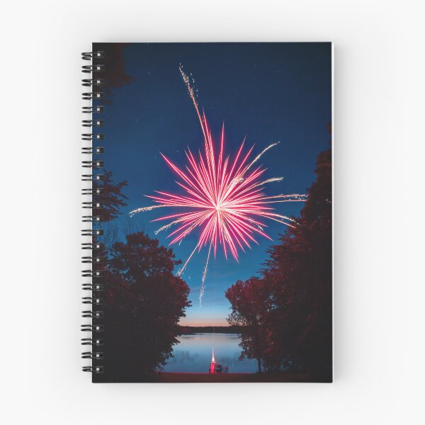 Item preview, Photograph of fireworks over a lake designed and sold by Sue Davie.