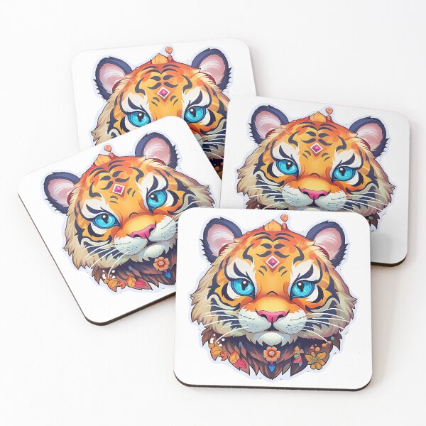 Item preview, flower tiger designed and sold by daiiststyle.